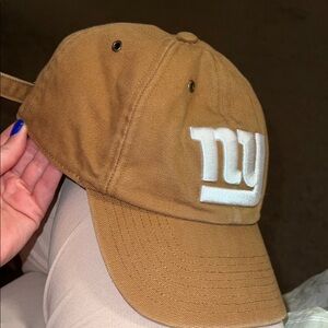 Carhartt Brown Cap with White NY Giants Logo